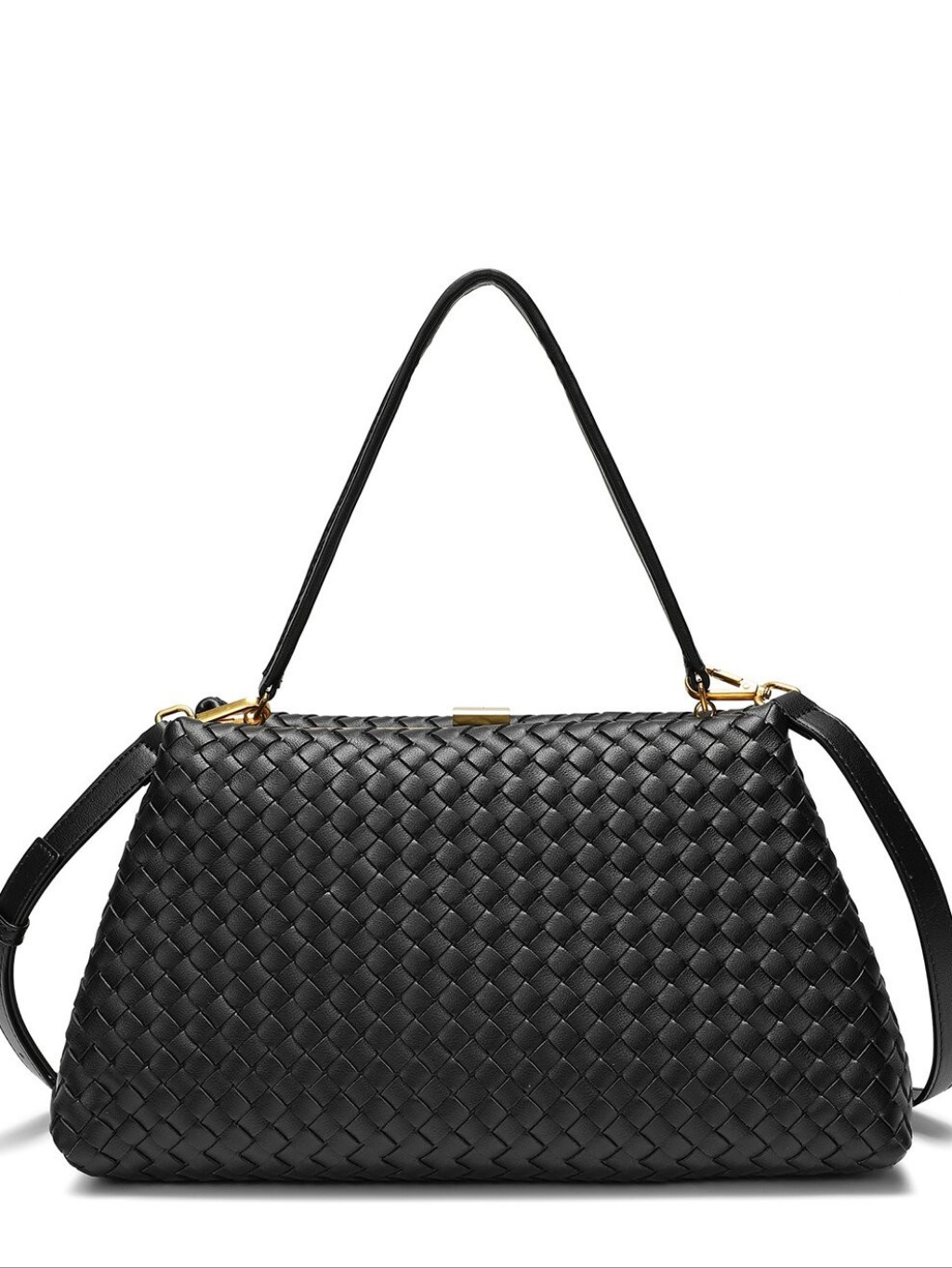 Tiffany & Fred Paris Leather Clutch/Shoulder Bag Black Nwt — image 2 of 4